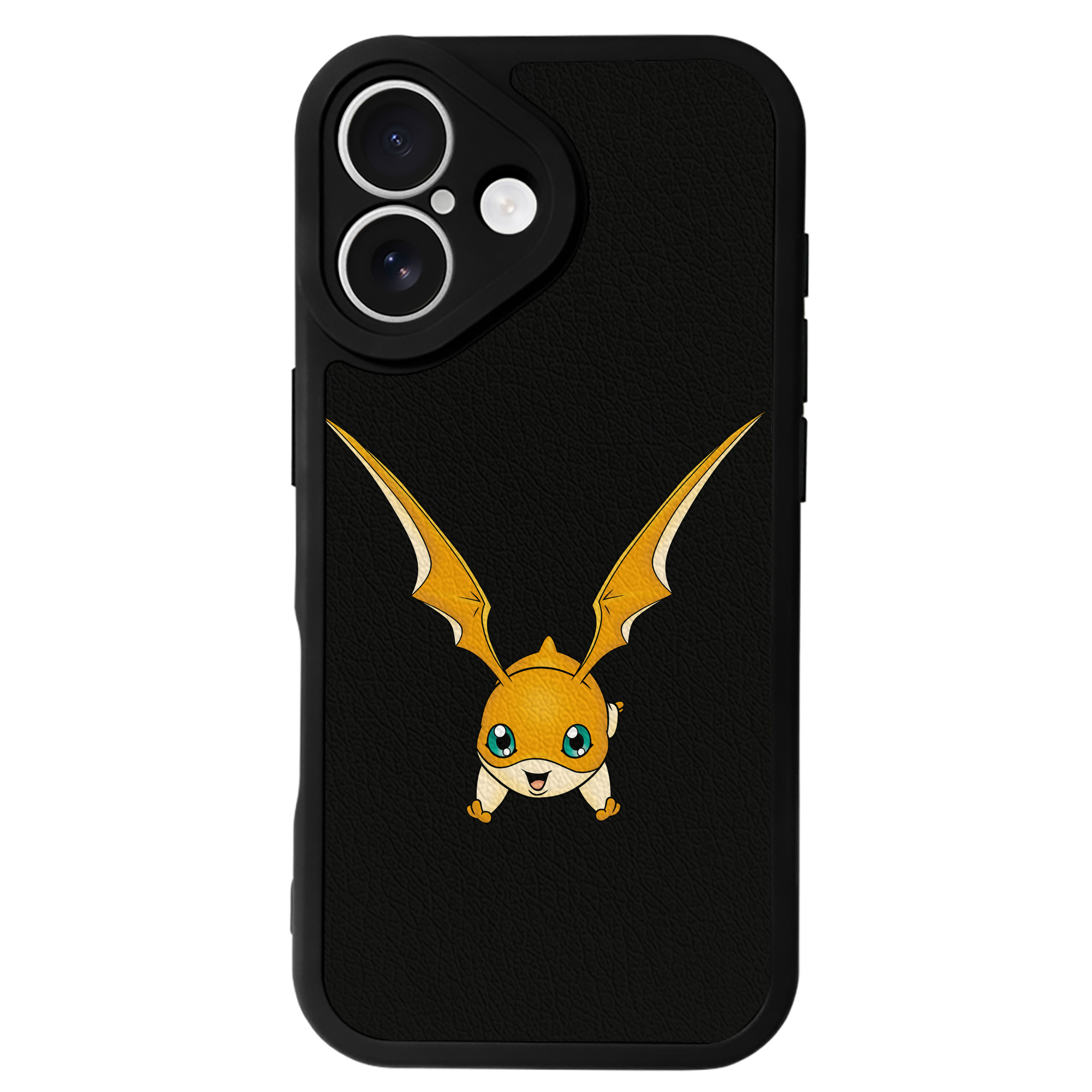 （画像用） Digimon デジタルモンスター/デジモン 【iPhone 16シリーズ対応】シリコンスマホケース（レザー調） 材質：シリコン